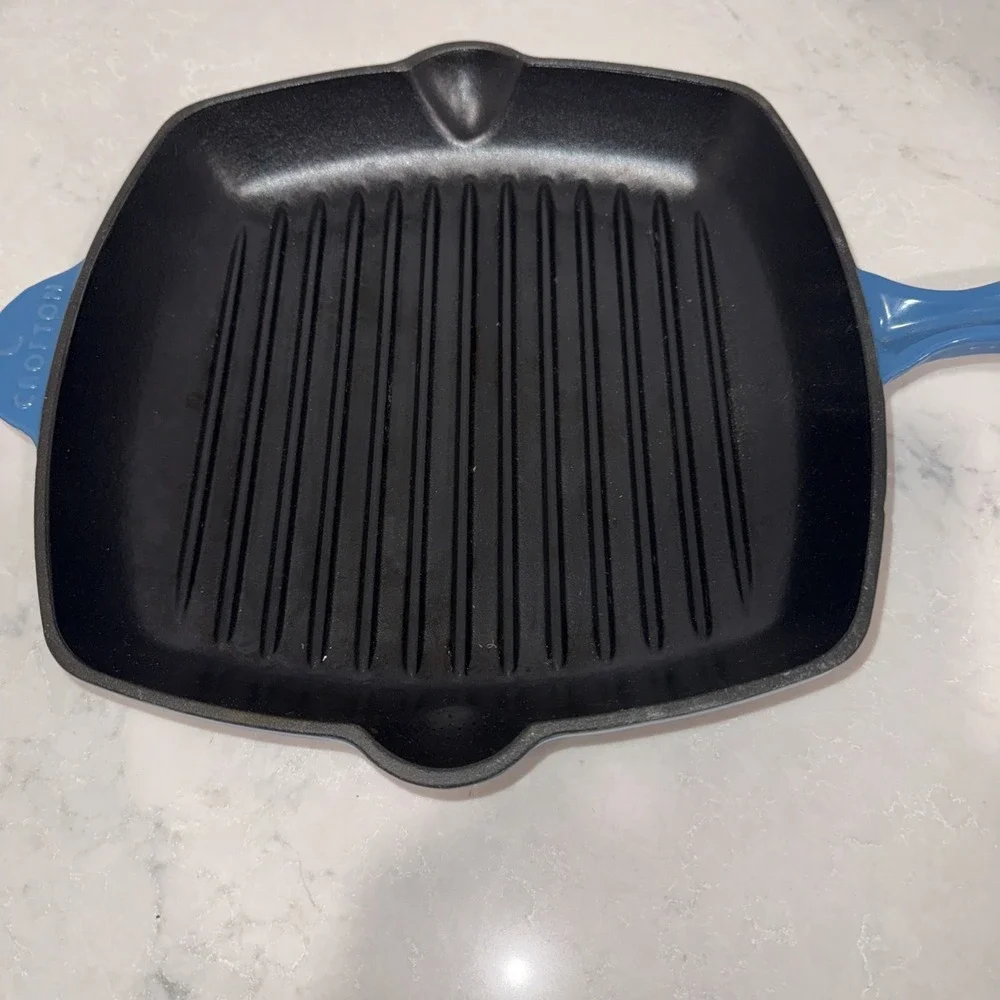 Crofton Enameled Cast Iron Square Griddle Skillet -11